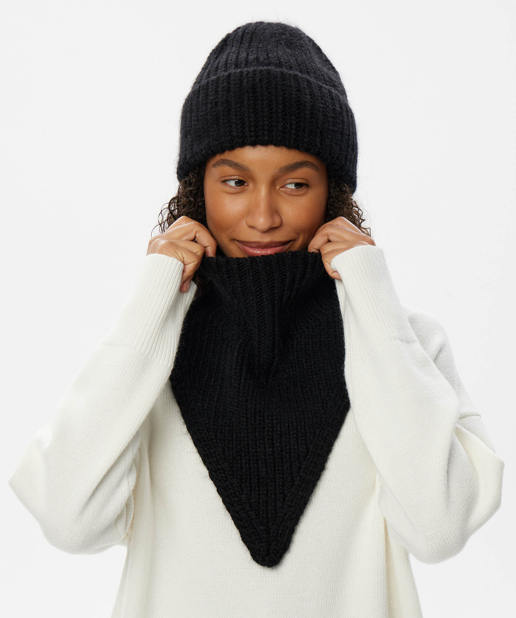Gorro de Punto + Cuello Bandana | Set Invierno Unisex