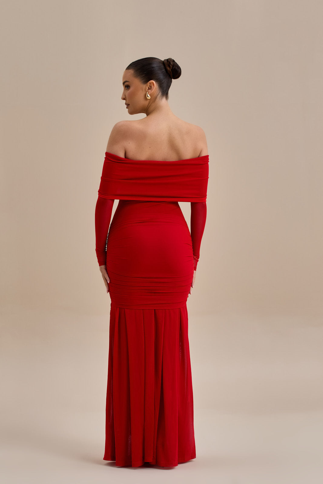 vestido largo rose