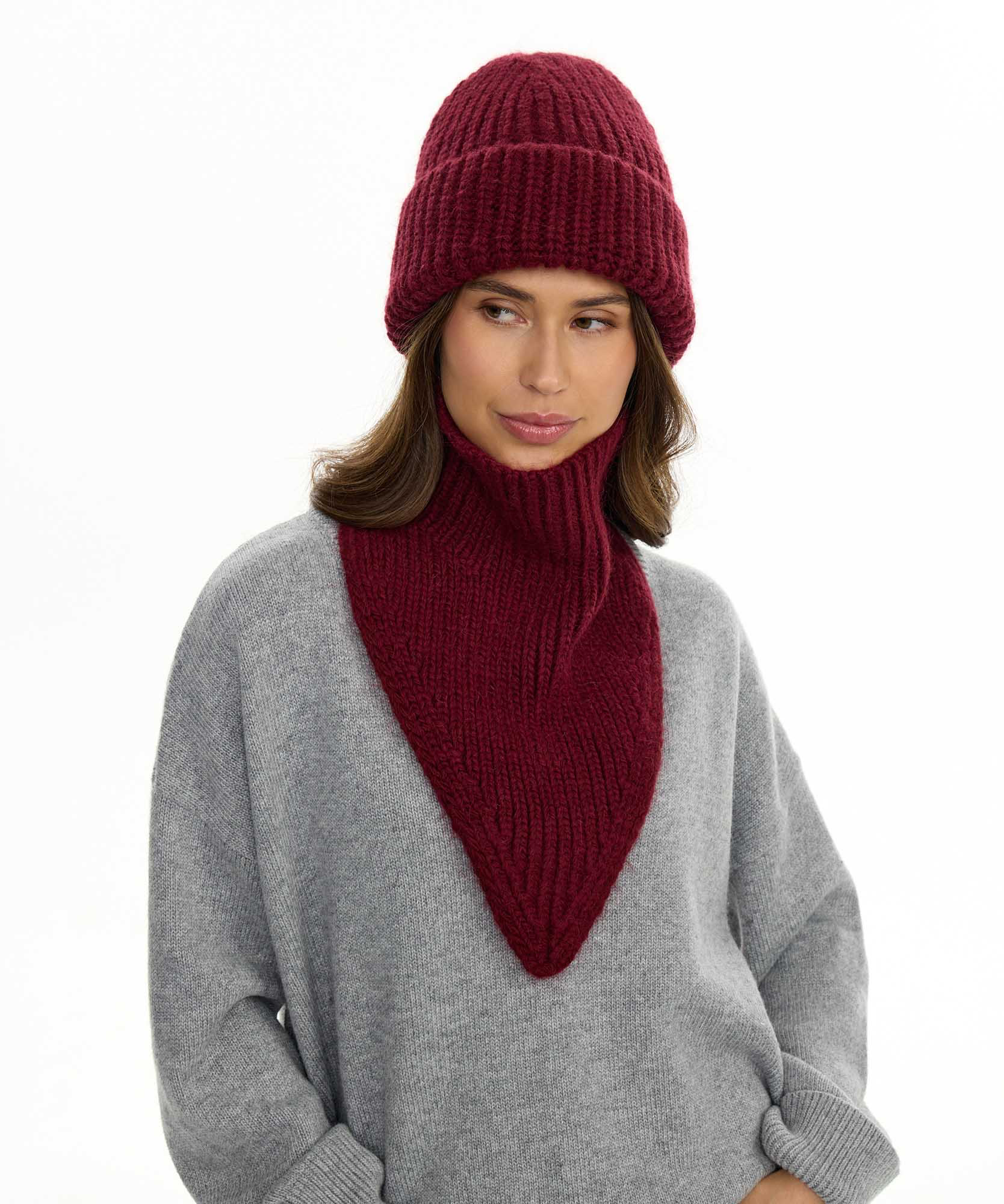 Gorro de Punto + Cuello Bandana | Set Invierno Unisex