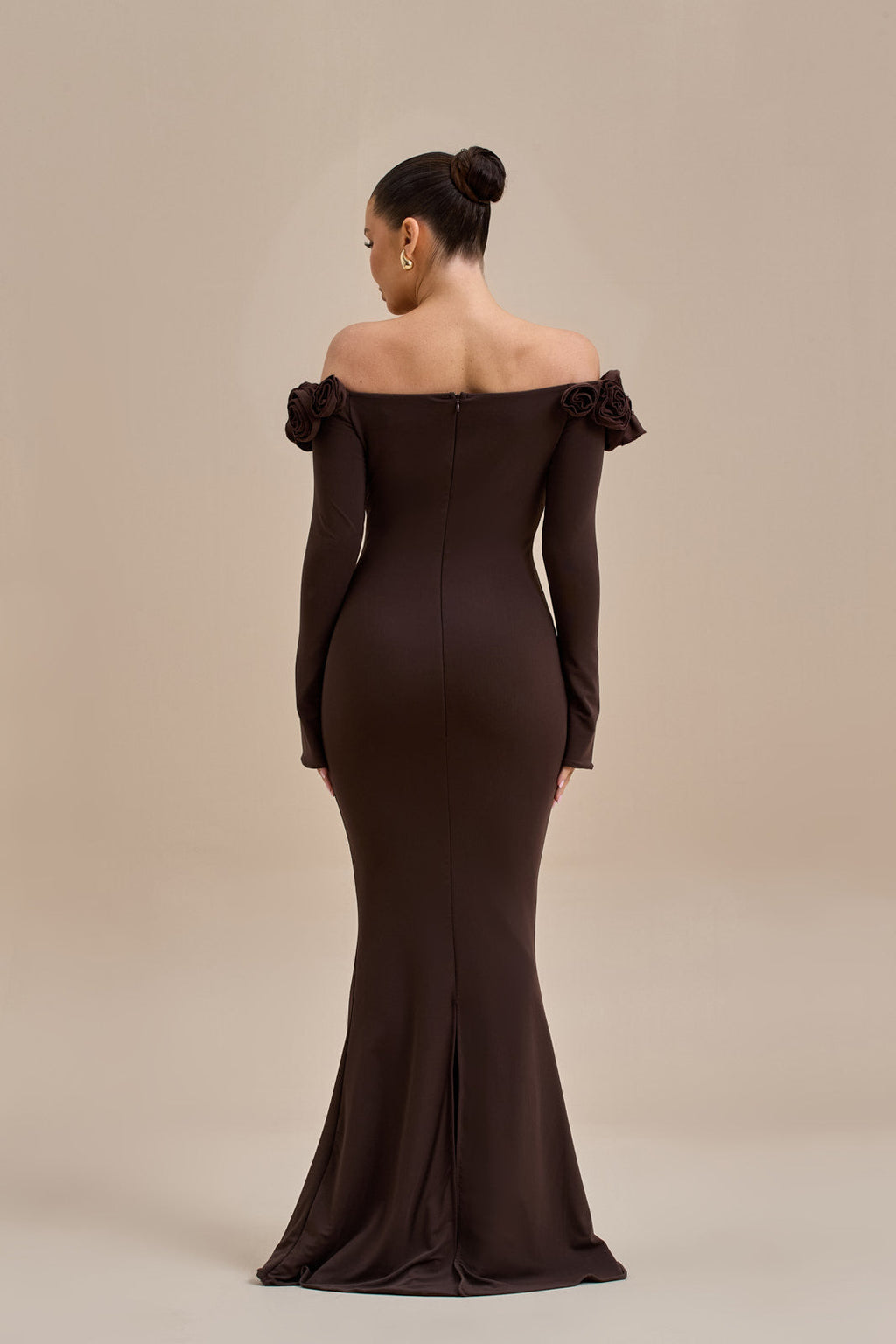 vestido largo rose