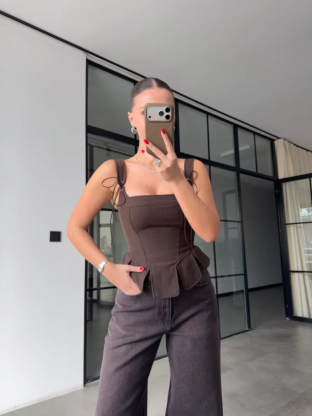 BLUSA CORSET CON DETALLES